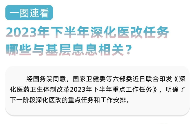 六部委聯(lián)合發(fā)布下半年深化醫(yī)改任務(wù)，基層就該這樣干！